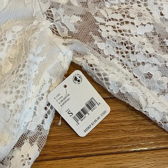 NWT Free People White Lace Dress - Picture 5 of 10